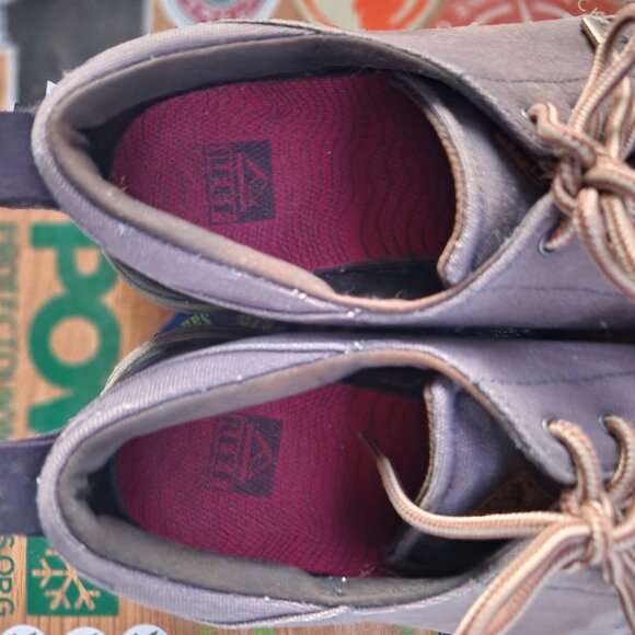 Reef Boat Loafer Slip-On Tie Cushion Shoes 2 pairs M11- DARK BLUE + GRAY - Picture 9 of 10